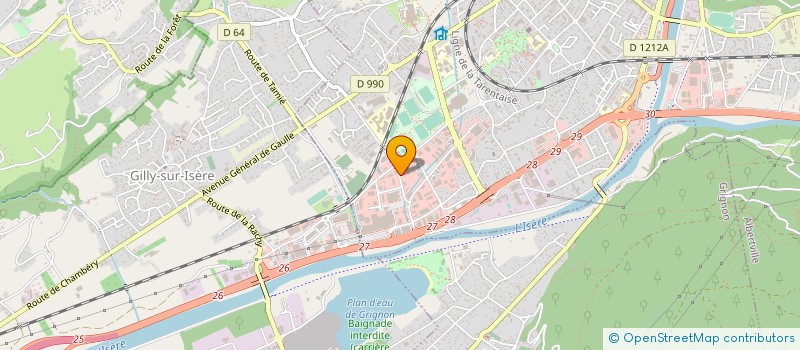 localisation de l'entreprise SCI LAROMA  ALBERTVILLE