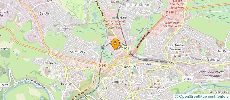 localisation de l'entreprise SCI LAROMIGUIERE  RODEZ