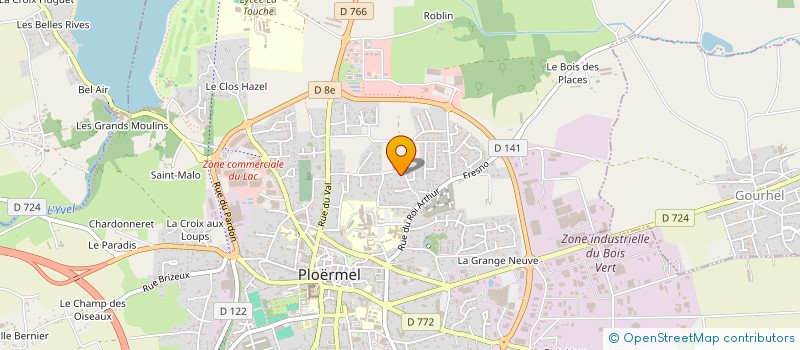 localisation de l'entreprise SCI LAROPE  PLOERMEL