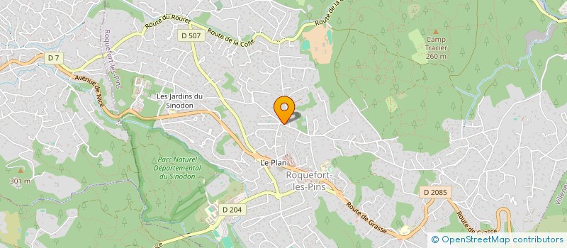 localisation de l'entreprise SCI LAROSE à ROQUEFORT-LES-PINS