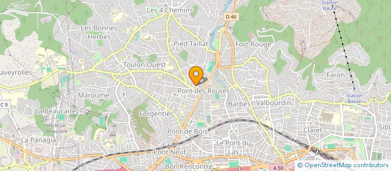 localisation de l'entreprise SCI LAROUSSA  TOULON