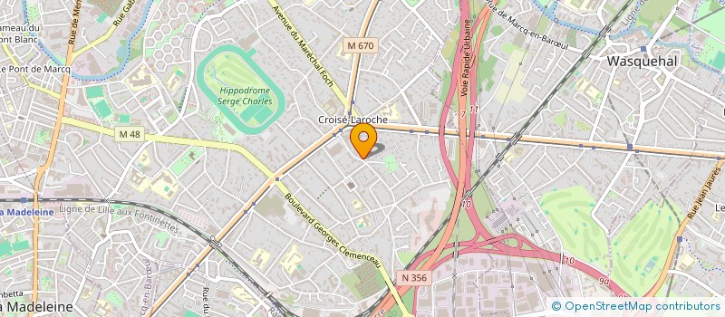 localisation de l'entreprise SCI LAROUSSE à MARCQ-EN-BARŒUL