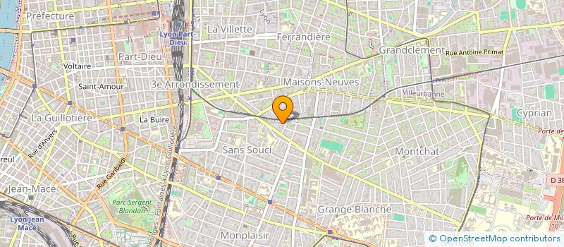 localisation de l'entreprise SCI LARQUEY MOREL  LYON