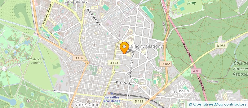localisation de l'entreprise SCI LARRALDENIA à VERSAILLES