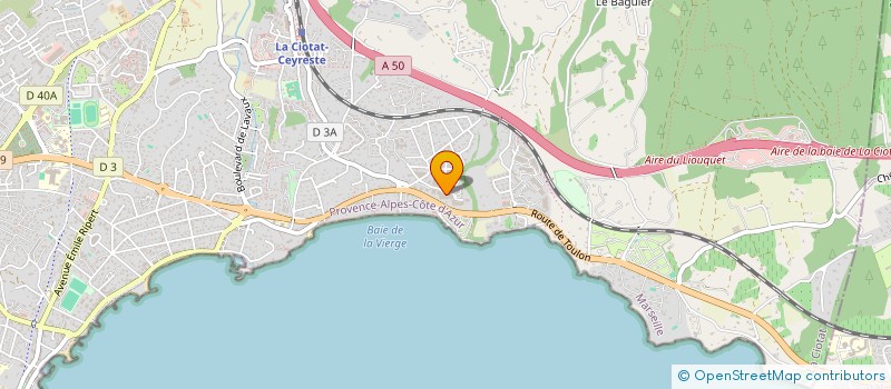 localisation de l'entreprise SCI LARRAT  LA CIOTAT