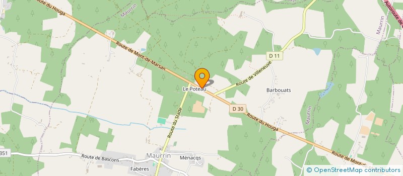 localisation de l'entreprise SCI LARRAT  GRENADE SUR L'ADOUR