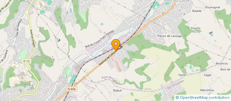 localisation de l'entreprise SCI LARRIBIE  PONT-DU-CASSE