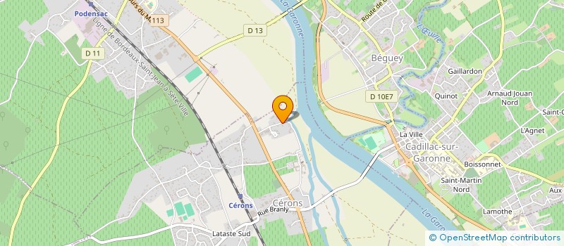 localisation de l'entreprise SCI LARROC  CERONS