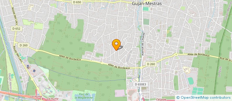 localisation de l'entreprise SCI LARROS  GUJAN-MESTRAS