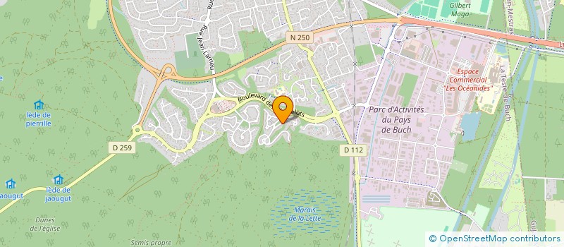 localisation de l'entreprise SCI LARROUSINEY à LA TESTE-DE-BUCH
