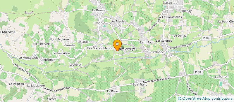 localisation de l'entreprise SCI LARROUZE  COGNY