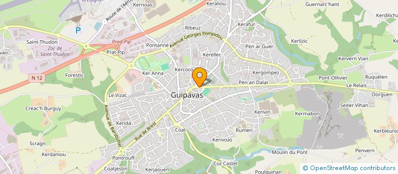 localisation de l'entreprise SCI LARS  GUIPAVAS