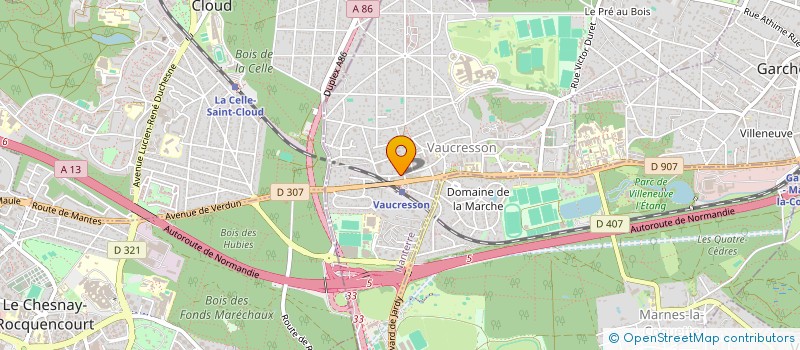 localisation de l'entreprise SCI LARS à VAUCRESSON