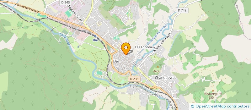 localisation de l'entreprise SCI LARSEN à DIE