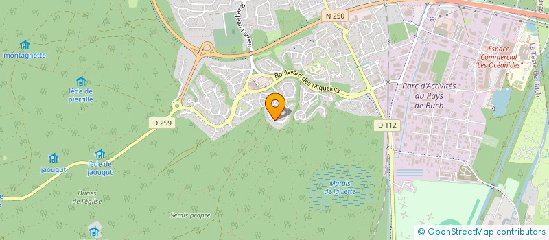 localisation de l'entreprise SCI LARTIGON à LA TESTE DE BUCH