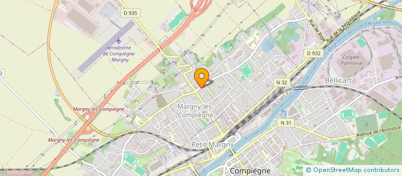 localisation de l'entreprise SCI LARUE  MARGNY-LES-COMPIEGNE