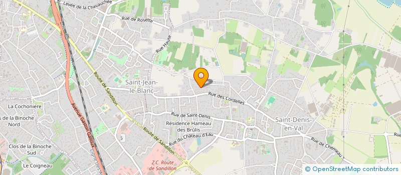 localisation de l'entreprise SCI LARUE-SANTA CRUZ à SAINT-DENIS-EN-VAL