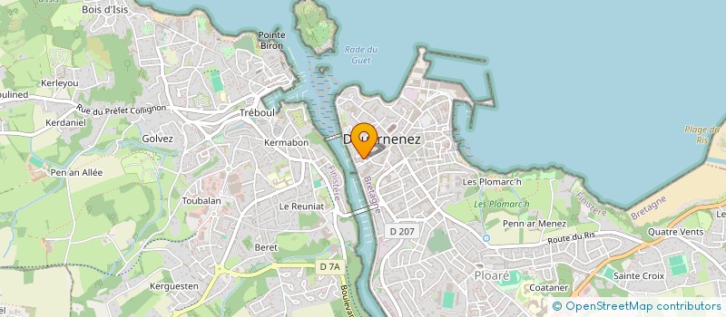 localisation de l'entreprise SCI LARVORINE  DOUARNENEZ