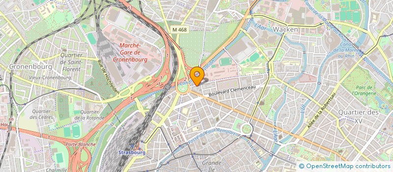 localisation de l'entreprise SCI LAS  STRASBOURG