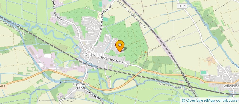 localisation de l'entreprise SCI LAS  LUPSTEIN