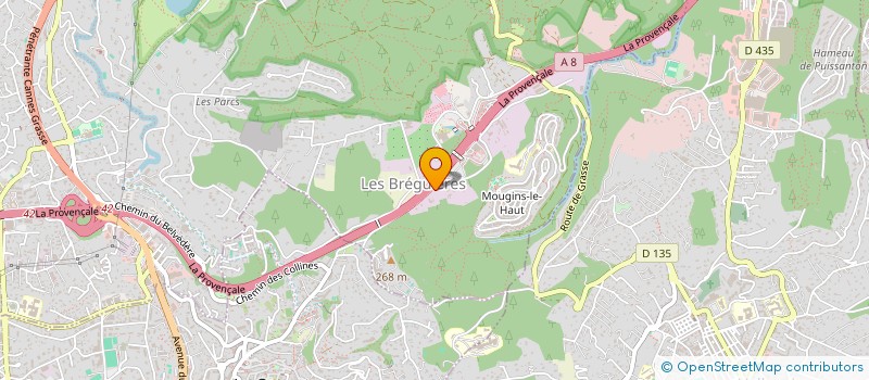 localisation de l'entreprise SCI LAS  MOUGINS