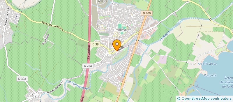 localisation de l'entreprise SCI LAS CARDINES  POLLESTRES