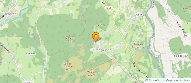 localisation de l'entreprise SCI LAS CASTAGNERES  TIBIRAN-JAUNAC