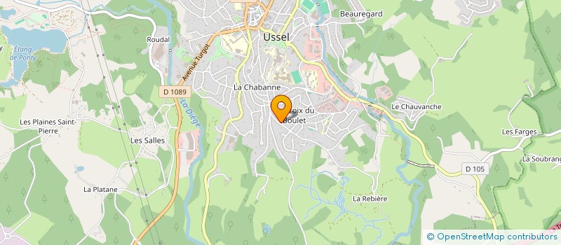 localisation de l'entreprise SCI LAS CHICLANAS à USSEL