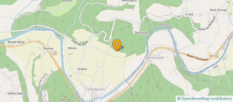 localisation de l'entreprise SCI LAS COMBES  SAINT ANTONIN NOBLE VAL