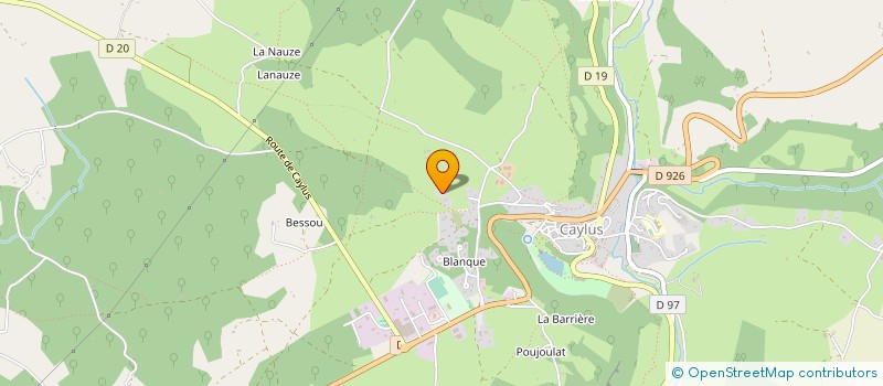 localisation de l'entreprise SCI LAS COUCHOS  CAYLUS