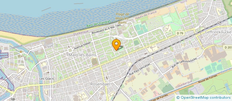 localisation de l'entreprise SCI LAS IMMO à DUNKERQUE