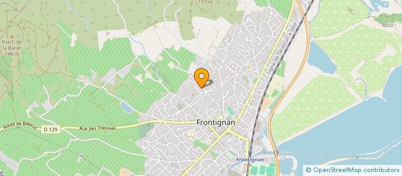 localisation de l'entreprise SCI LAS NINAS à FRONTIGNAN