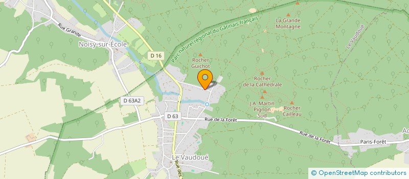 localisation de l'entreprise SCI LAS PALMERAS  LE VAUDOUE