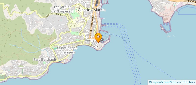 localisation de l'entreprise SCI LAS ROCHAS à AJACCIO