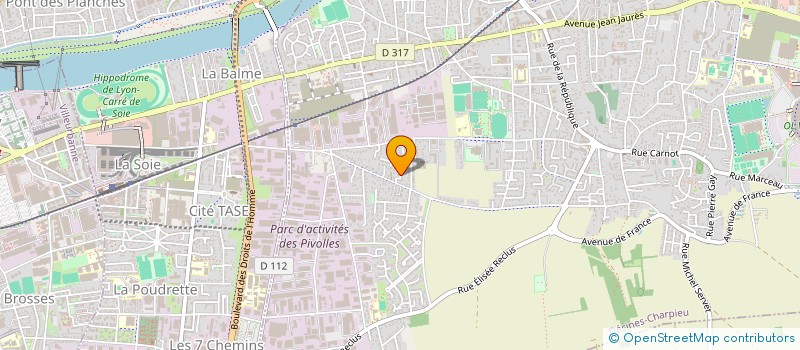 localisation de l'entreprise SCI LAS SIRENAS  DECINES-CHARPIEU