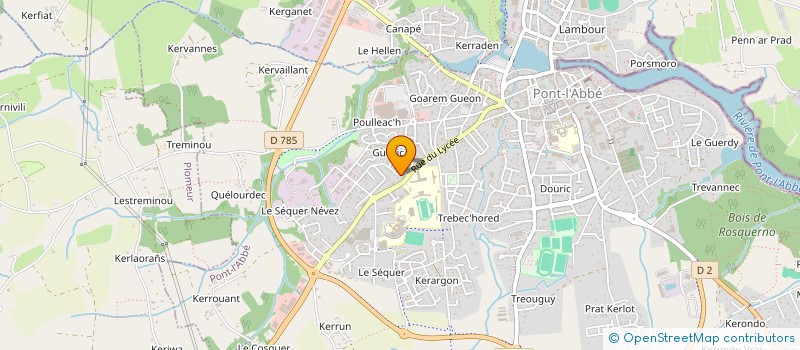 localisation de l'entreprise SCI LASAI  PONT-L'ABBE