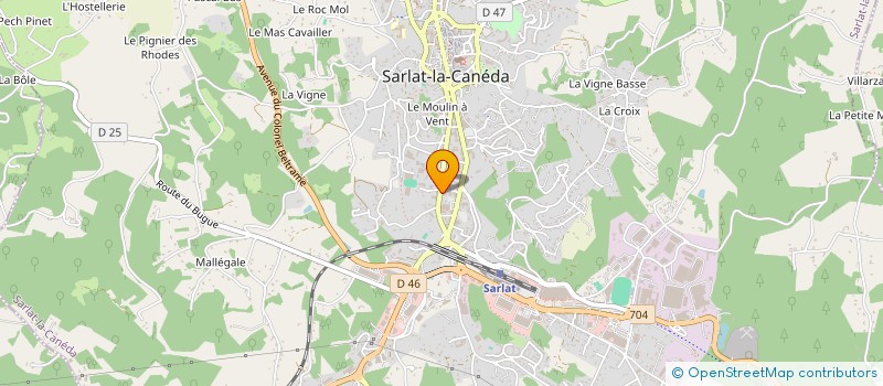 localisation de l'entreprise SCI LASAR à SARLAT-LA-CANEDA