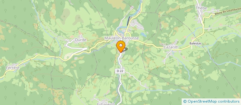 localisation de l'entreprise SCI LASBATS  TROUBAT