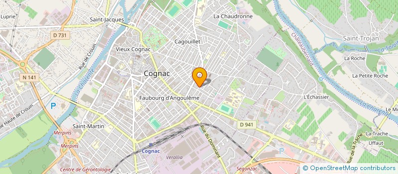 localisation de l'entreprise SCI LASCAUD IMMOBILIER à COGNAC