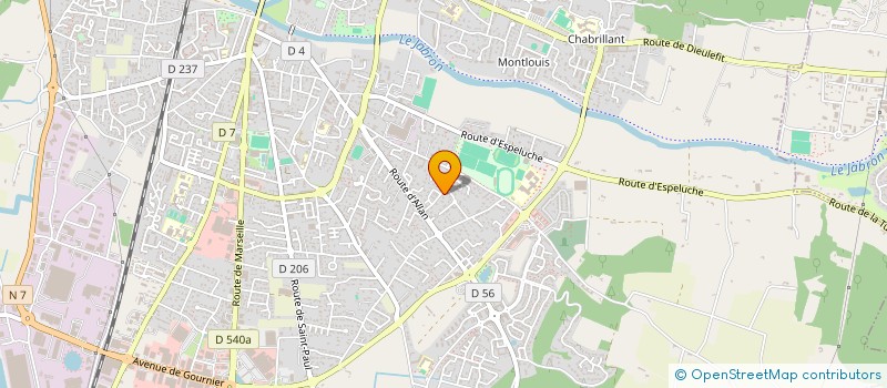 localisation de l'entreprise SCI LASCOMBE.R  MONTELIMAR
