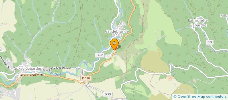 localisation de l'entreprise SCI LASCOURS  CAUDEBRONDE