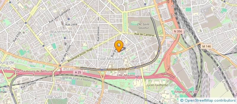 localisation de l'entreprise SCI LASER à LILLE
