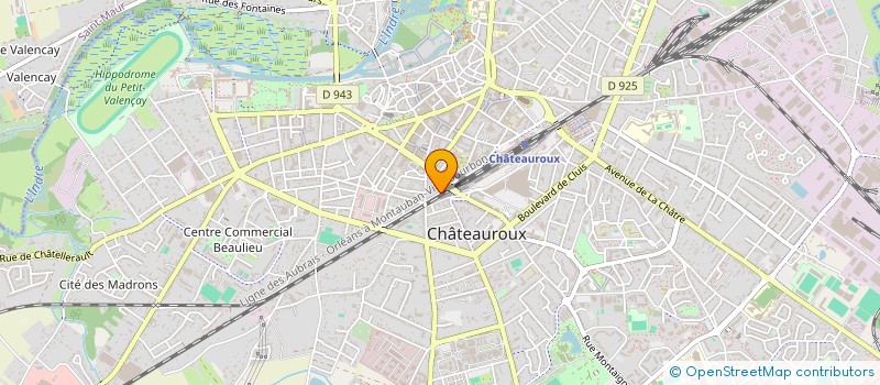 localisation de l'entreprise SCI LASER WARS à CHATEAUROUX