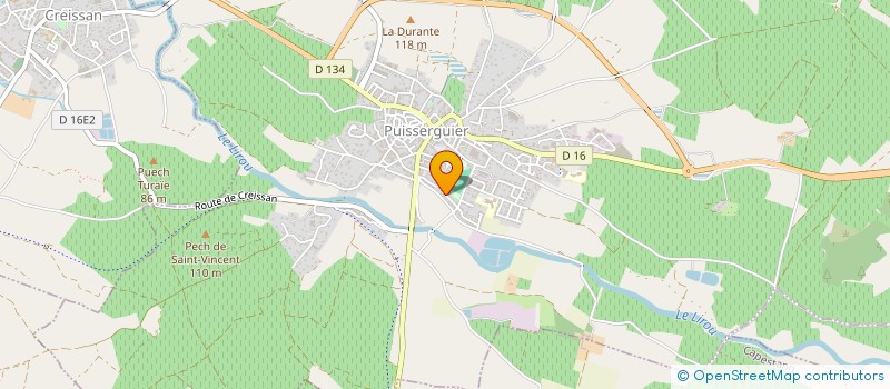 localisation de l'entreprise SCI LASETRE  PUISSERGUIER