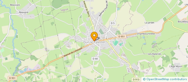 localisation de l'entreprise SCI LASFARGEAS à DUN-LE-PALESTEL