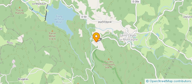 localisation de l'entreprise SCI LASGORCEIX  SAINT-LEGER-LA-MONTAGNE