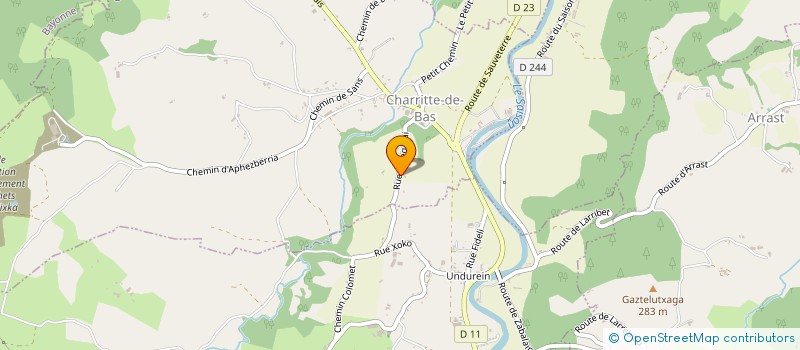 localisation de l'entreprise SCI LASIDI  CHARRITTE-DE-BAS