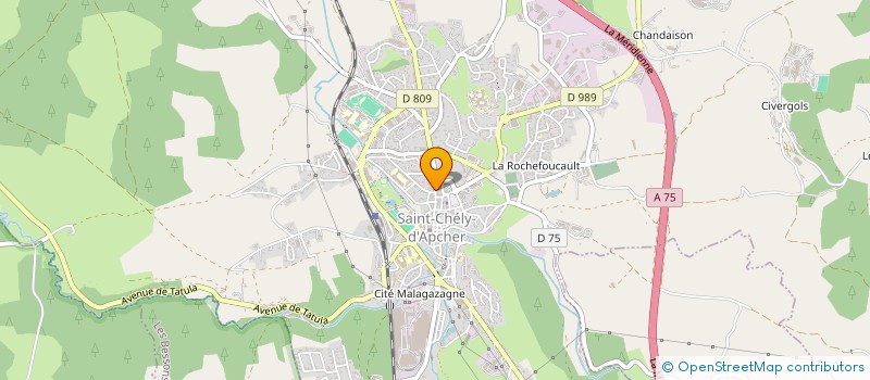 localisation de l'entreprise SCI LASILIX  SAINT-CHELY-D'APCHER