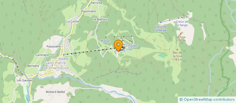 localisation de l'entreprise SCI LASIO-DURR  SAINT-PIERRE-DE-CHARTREUSE