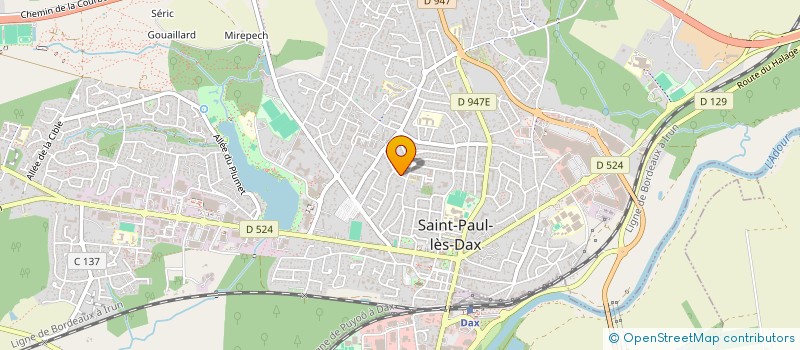 localisation de l'entreprise SCI LASMAR  SAINT-PAUL-LES-DAX